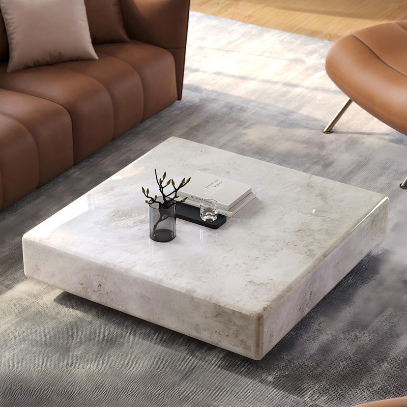 Table basse 39,37 "Modern, 11,81 po H x 39,37 po L x 39,37 po l