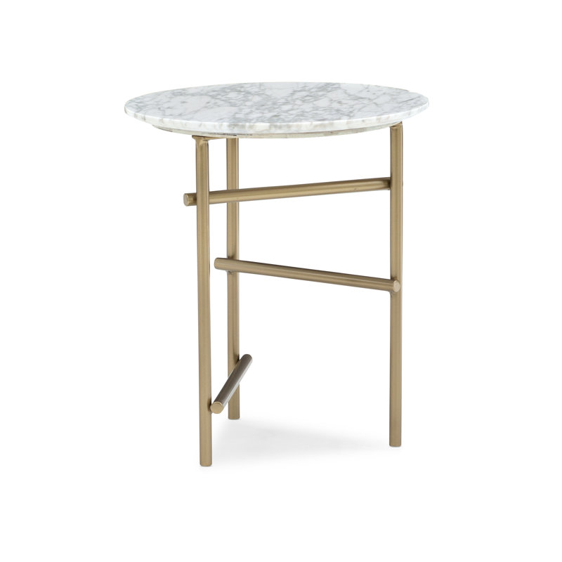 Modern Edge Marble End Table