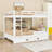 Queen Over Queen Wood Bunk Bed With Trundle-772340642