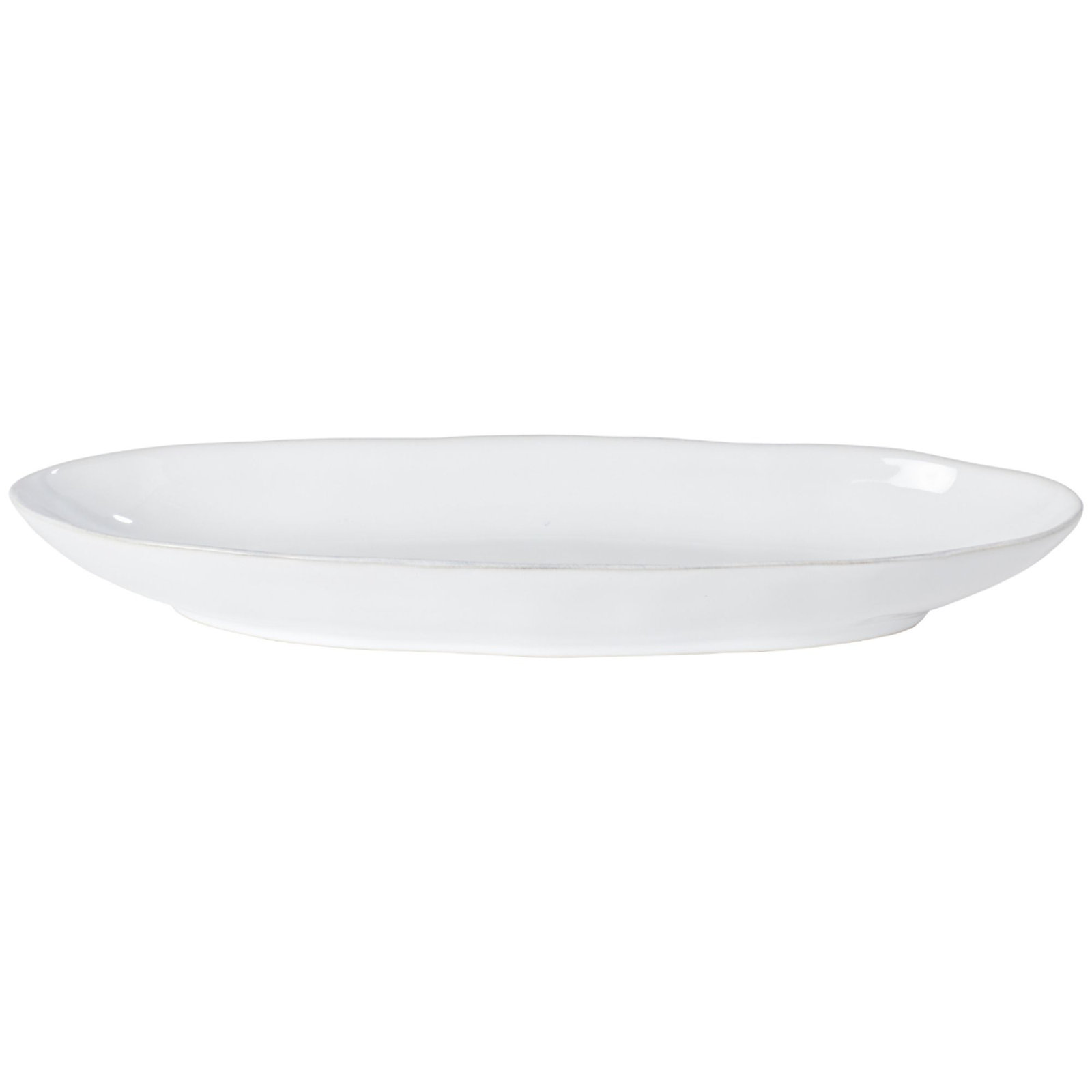 Livia Oval Platter, 2" H x 16" L x 5.75" W, White