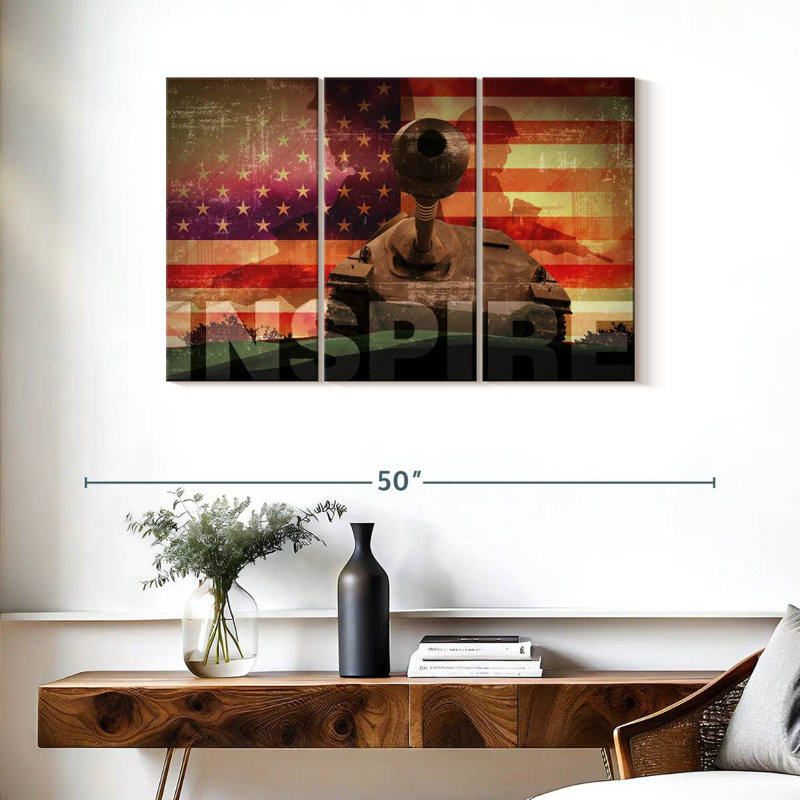 Inspire militaire, H 24 po x l 38 po