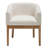 Mid-Century Dining Chair With Curved Backrest And Wood Legs-8115431