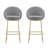 Celano Indoor Metal Upholstered Barstool (No Including  Table)