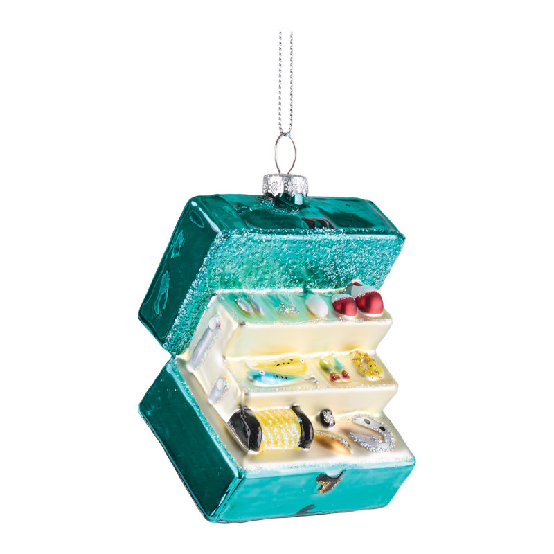 Boîte à décorations en verre (ensemble de 12)