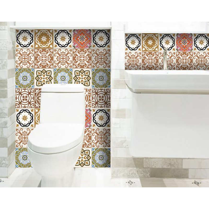 Abstract Non-Wall Damaging Tile Decals