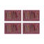 Pheasant Feathers Vegan Leather Rectangle Pebble Placemat-1069368260