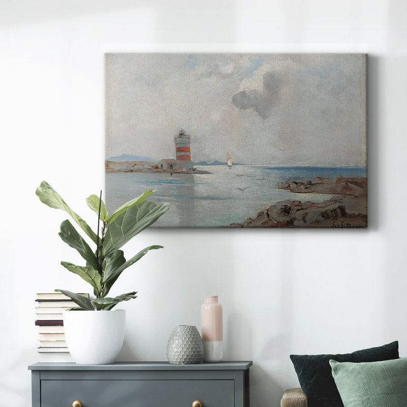 «Vintage Landscape - Dxlix» sur toile, Toile tendue, H 19 po x l 28 po x P 1,5 po