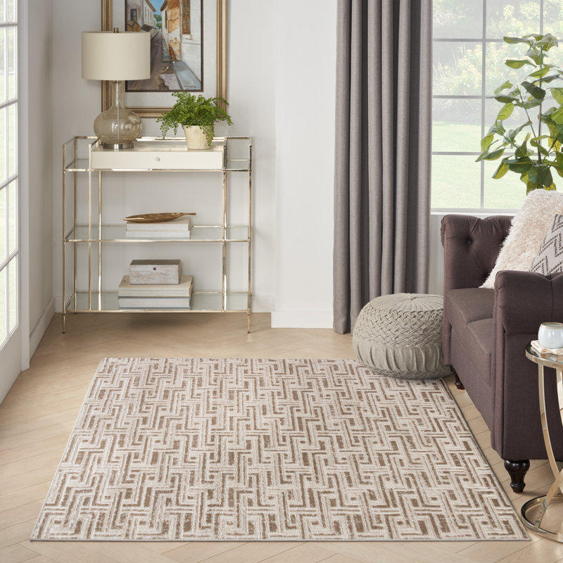Kelven Geometric Indoor Rug, Rectangle 3'11" x 5'11"
