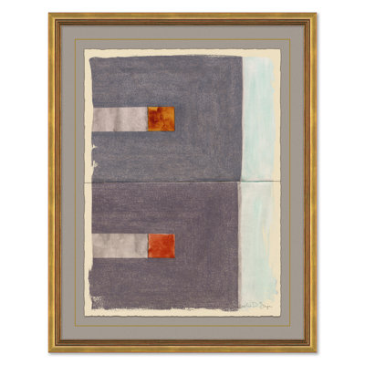 Texture & Form Color Study X Framed Drawing Print