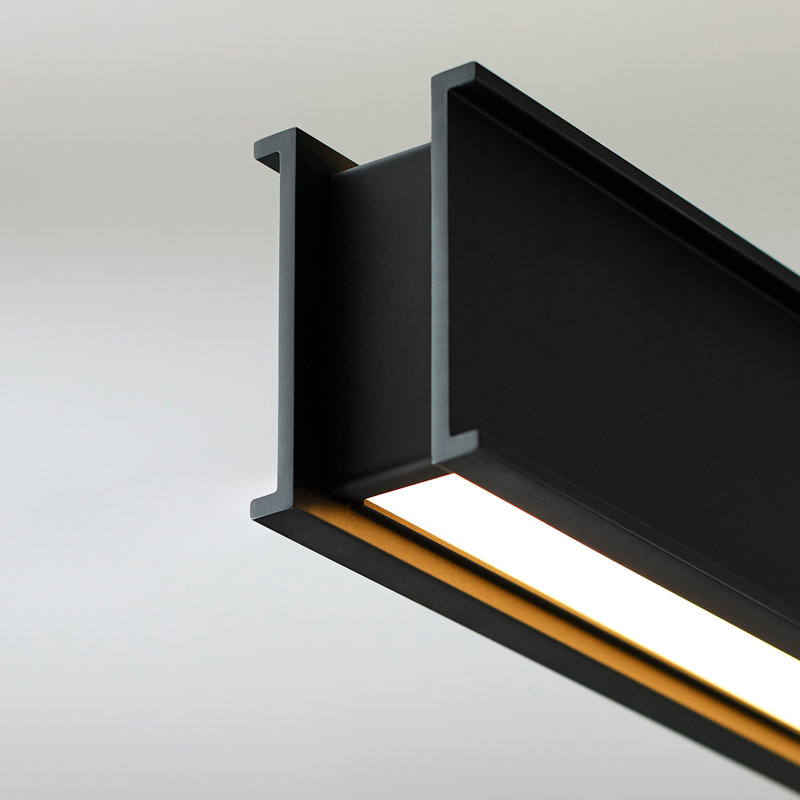 I-Beam 1 - Light LED Pendant, Nightshade Black