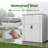 Horizontal Waterproof Resin Outdoor Storage Shed with Lockable Doors-139223331