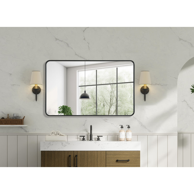 Miroir Erath, 48 po x 30 po, Noir