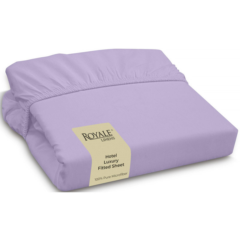 Royale Linens | Ultra Soft Brushed Microfiber | Hotel Luxury Bottom Sheets | Wrinkle Free & Fade Resistant | Deep Pocket Only