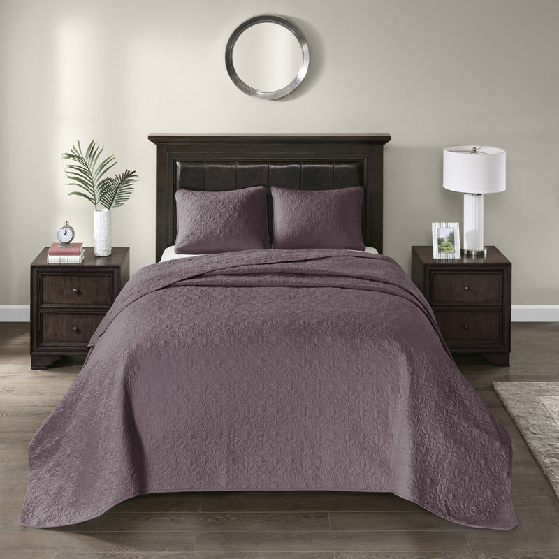 Literie réversible très grand / très grand - Le matelassage exquis avec rembourrage en coton prélavé rend votre chambre à coucher magnifique 3 2 taies décoratives pour une évasion confortable et deux