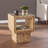 Crisfield Glass Top End Table