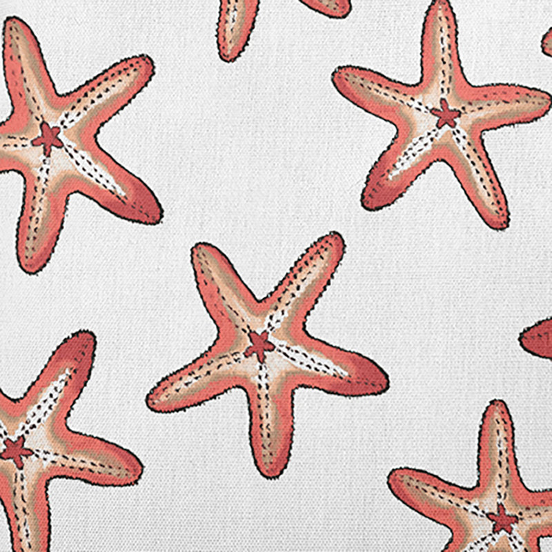 Beach Vacation Pillow Cover & Insert, 20" H x 20" W, Coral