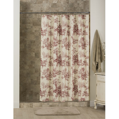 Rideau de douche simple 100% coton Bouvier