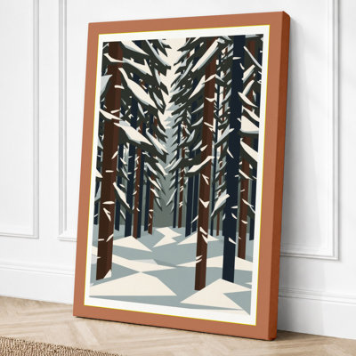 Quiet Northern Forest Scandinavian - Wrapped Canvas