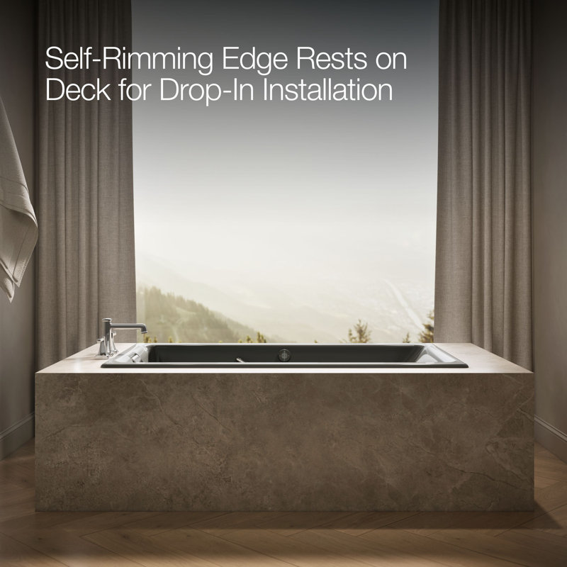 Tea-for-Two® Massage Whirlpool Bath, Thunder Gray