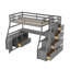 Lit mezzanine avec rangement et escalier Heiki-69125969-124128123