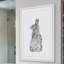 « lapin silhouette » par la cartouche sparrow, reproduction d’art encadrée-19555495