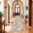 Wide Hallway Rug: Vintage Washable Soft for Living Room Bedroom Water Resistant Carpet with Non-Slip Backing for Entry Kitchen Dining Room Thin Bathroom Floor Mat(Brick)-1813402916-1837069372