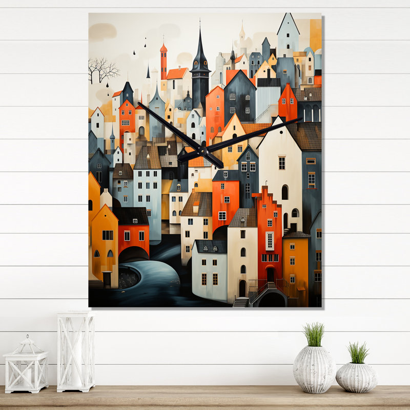 Horloge murale Danemark, H 32 po x l 16 po x P 1 po