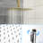 Shower System With Rain And Handheld - Stainless Steel Dual Balanced 1.8 Gpm Rainfall-121245137