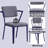 Cargo Gray Fabric & Blue Finish Office Chair-1474171770
