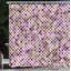  Rideau de douche mauve rétro Artsy + crochets-95078021-95078042