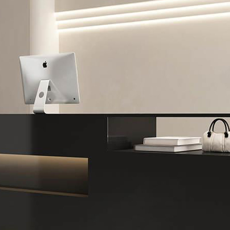 Vitrine de luxe Fashion Light, Noir, H 39,37 po x l 62,99 po x P 23,62 po