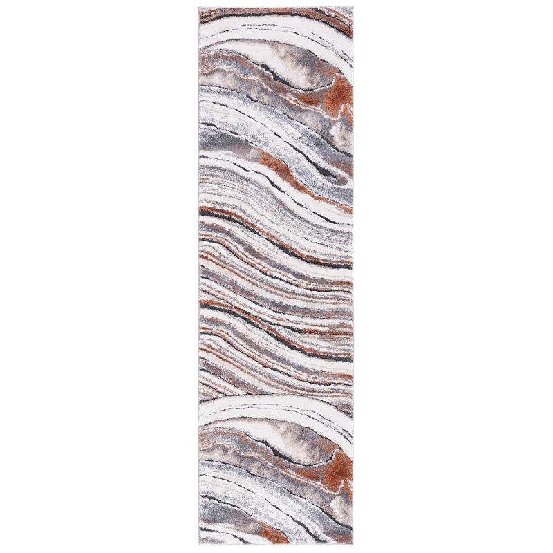 Tapis à poil long Cyrus, Tapis de couloir 2 pi 2 po x 7 pi 9 po