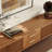 79'' Mid Century Modern Tv Stand For Tvs Up To 70"-85" With 2 Storage Cabinets & 2 Drawers, TV Console with Five Sturdy Metal Feet, Grilled Door