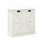 Armoire à linge blanche. Et conception pratique. Sacs amovibles pour plus de commodité. Matériau E1 avec peinture. Structure stable. Revêtement. . Guide d'assemblage. Trieur inclinable à chargement de 100 livres - Tissu élégant