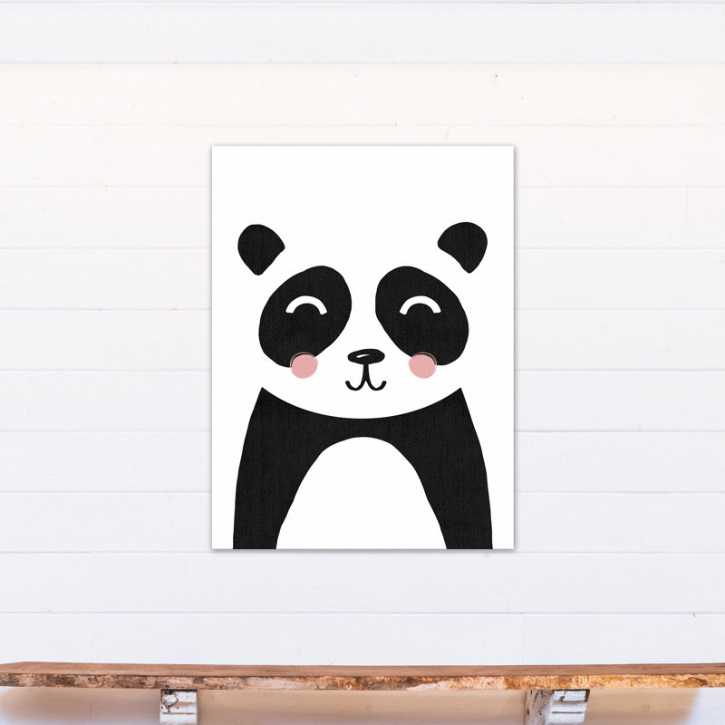 Art sur toile jolie panda Euben, H 40 po x l 30 po x P 1,25 po