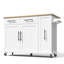Kitchen Island With 2 Drawers And 2 Doors White-1914116748