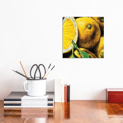 Lemons by AlmaCh - Wrapped Canvas Painting