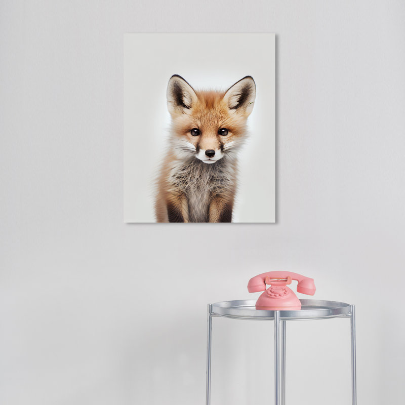 «Baby Animal Fox» par Wynwood Studio, H 20 po x l 16 po x P 0,8 po