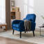 Chaise d'appoint, pieds en bois massif KD avec peinture. Le tissu recouvre le siège. Avec un coussin.-1480464164
