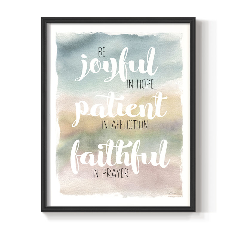 Be Joyful Framed Print - Solid Wood