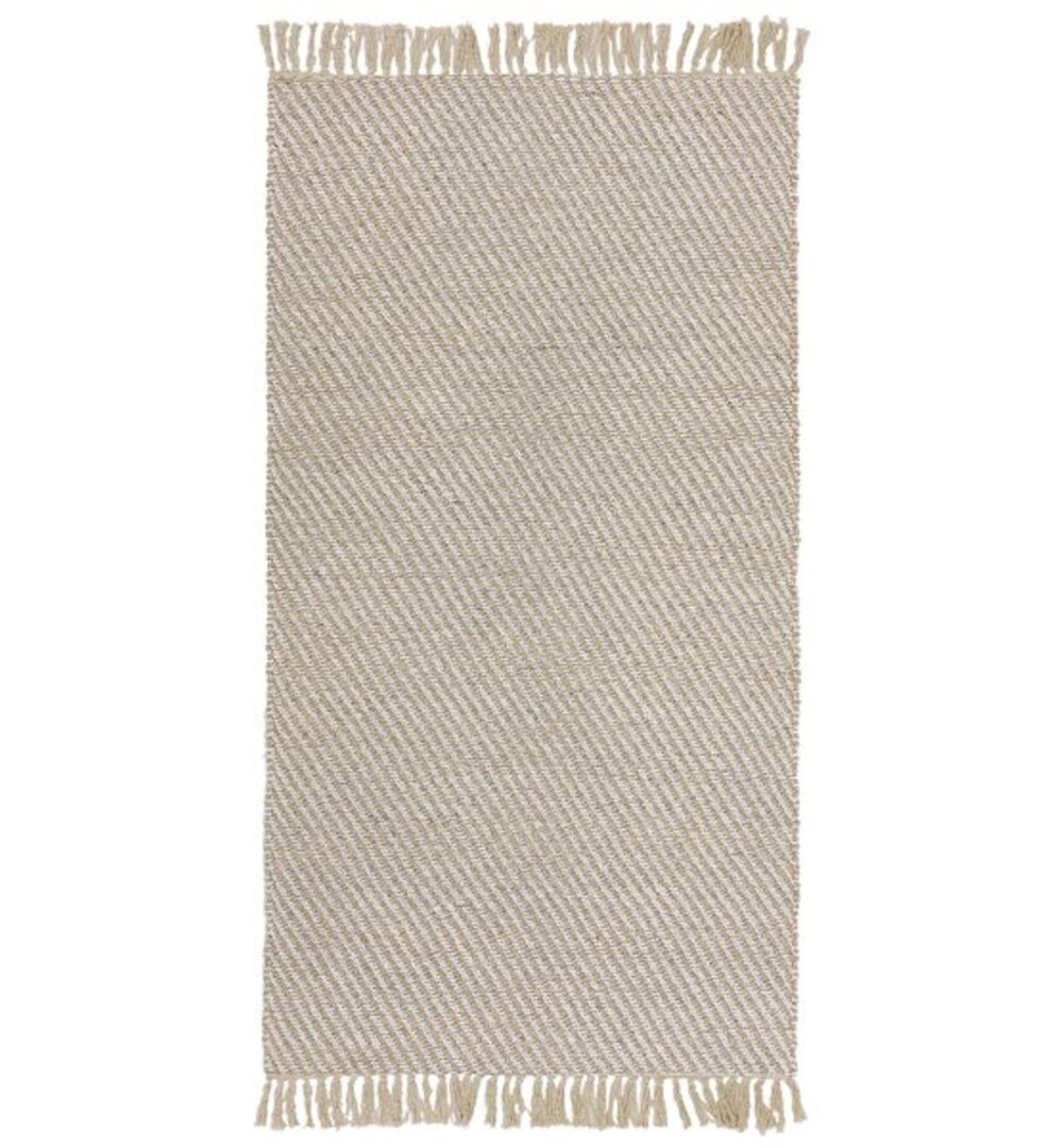 Handgefertigter Teppich Genola in Beige