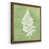 Toile avec cadre érable