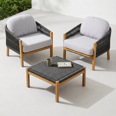 Ensemble de 2 fauteuils club l 30,5 po x P 30,75 po x H 33,35 po Grotta