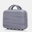 14 "/ 20" / 24 "/ 28" 4 pièces / ensemble dans un bagage à roulettes en PP, une valise de transport, une tringle en fer, une serrure à mot de passe à combinaison, un étui à cosmétiques de 14 po (gris clair)