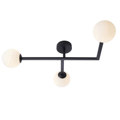Terflinger Glass Semi Flush Mount