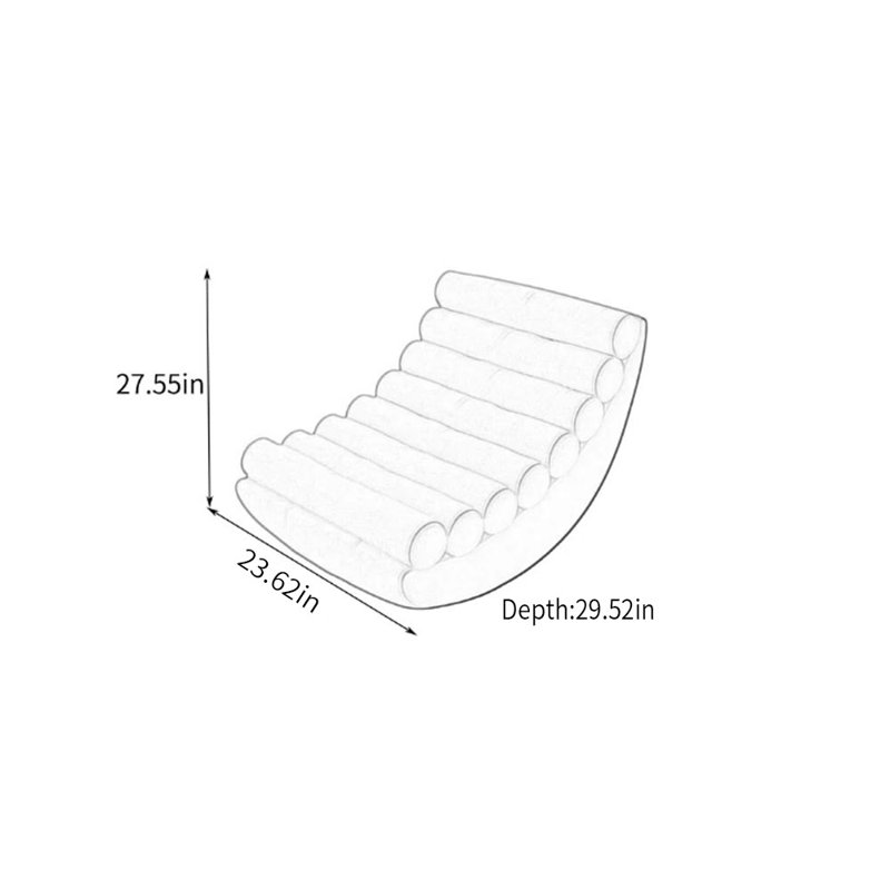 Cream-style bedroom and living room sofa chair