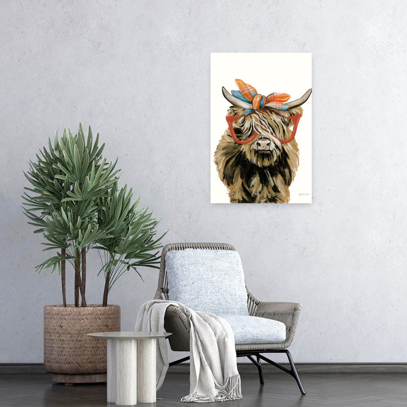 Vache BCBG, H 24 po x l 16 po