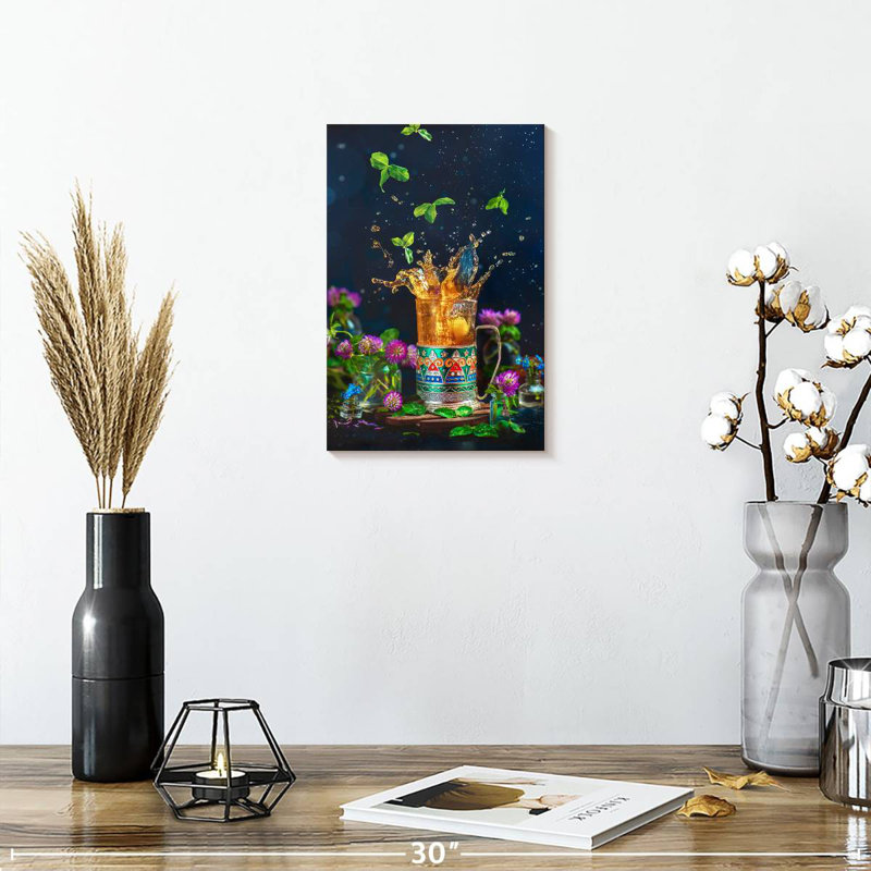 Yarlin Tea Splash, 12" H x 8" W