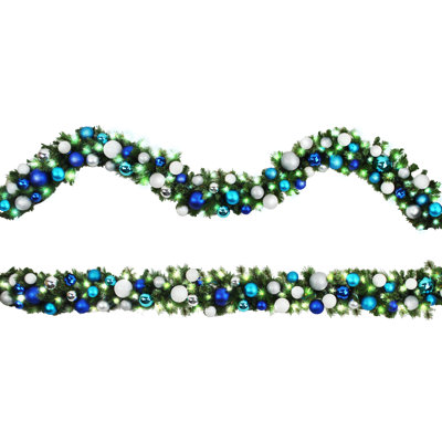 108" Garland with 100 Warm Lights