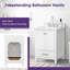 Ensemble de meuble-lavabo simple 24 po Cholena-782810705-782810707